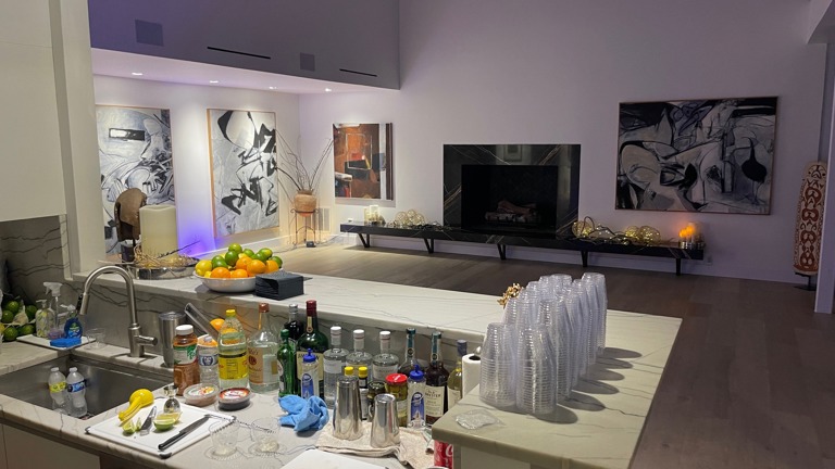 Bar Set and Ready for Event
