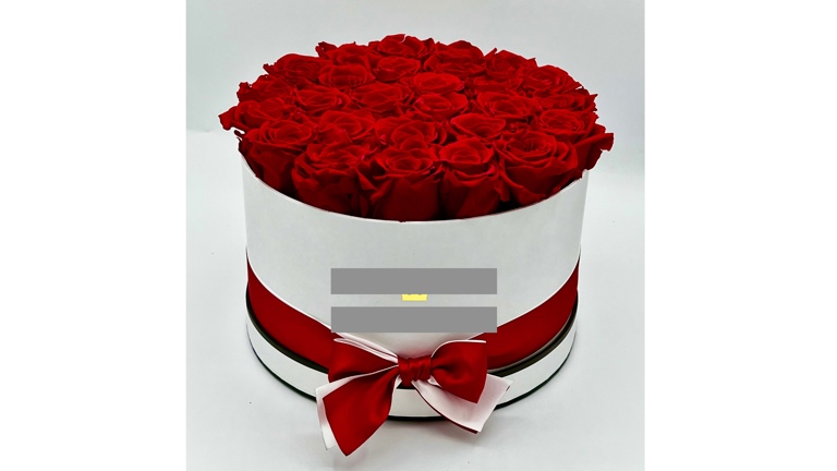 Box with flowers
