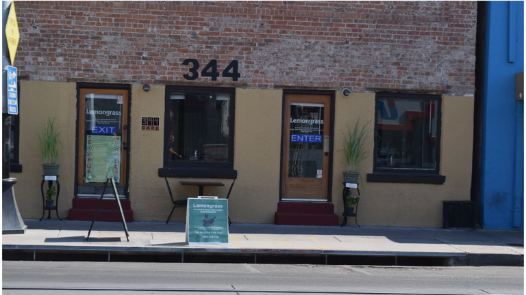 Front view of LemonGrass
