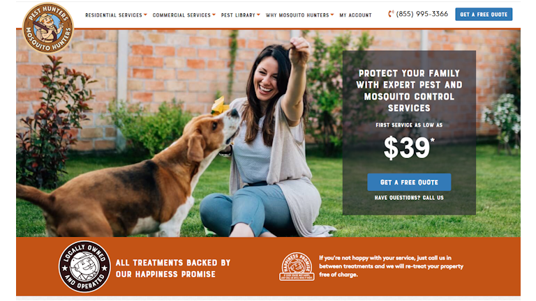 Mosquito/Pest Hunters Web Site