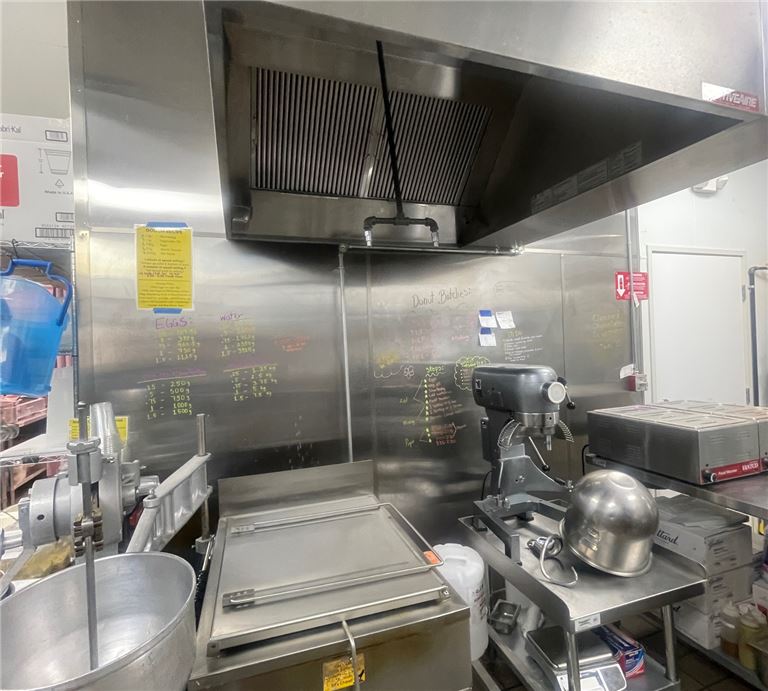 Hood in kitchen