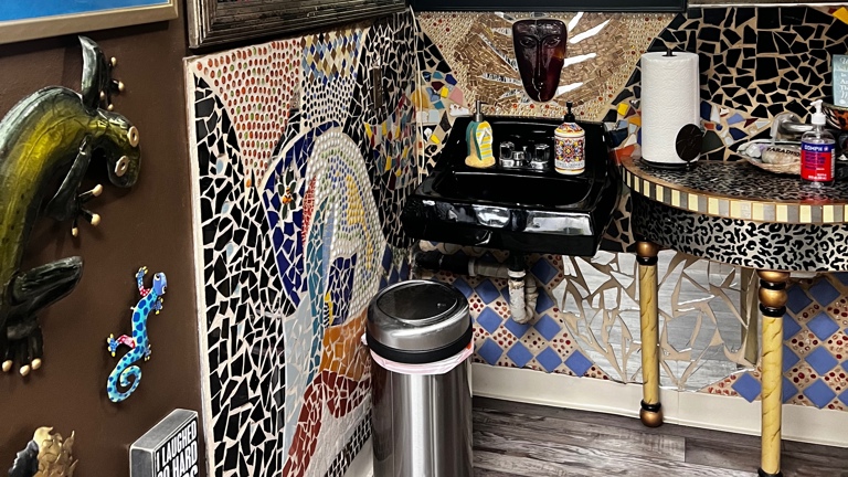 Custom Mosaic Unisex Bathroom 