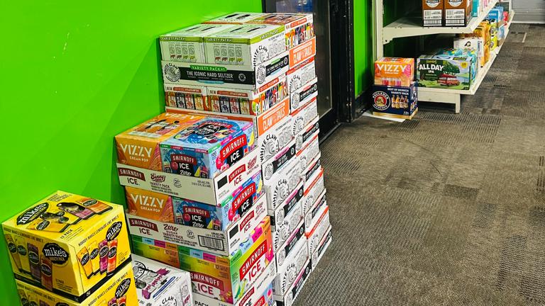 Display at Cooler