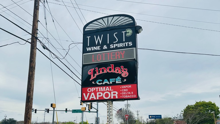 Twist Wine & Spirits Sign