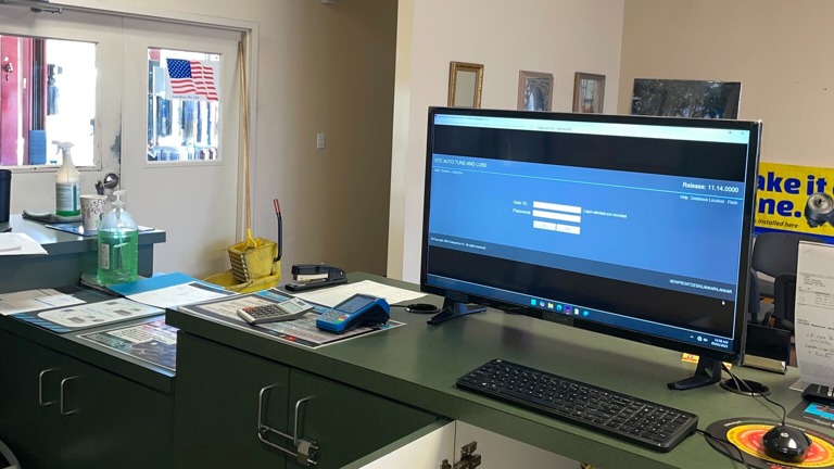 Customer Service Counter View