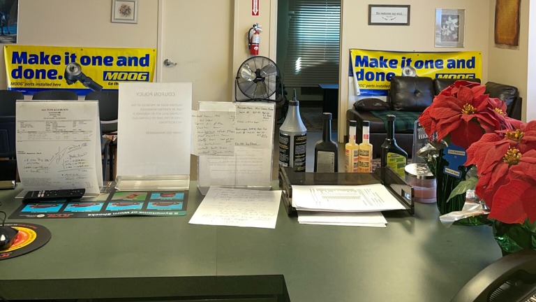 Customer Service Counter View