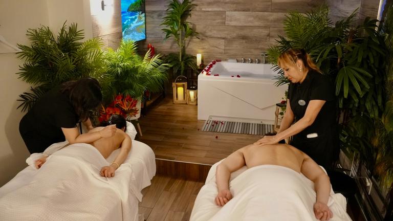 Couple Getting Massages