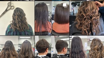 Established hair salon:7 stations, staffed, and open 6 days a week