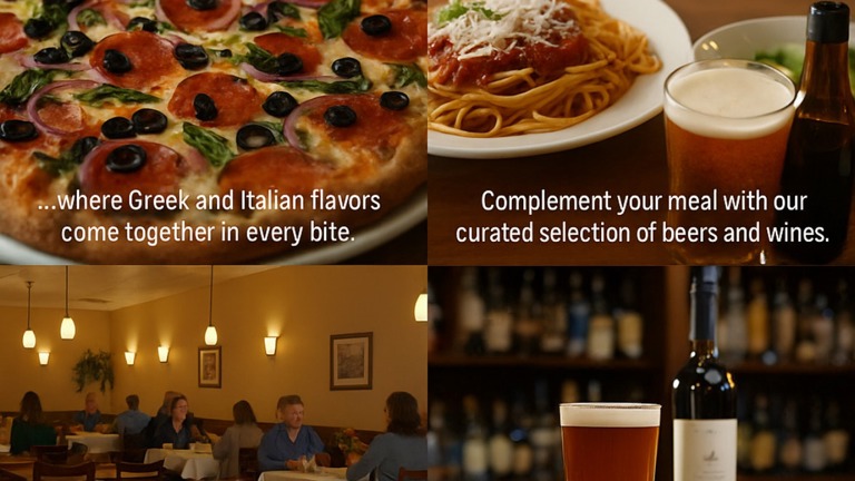 Italian pizza restaurant with Bar