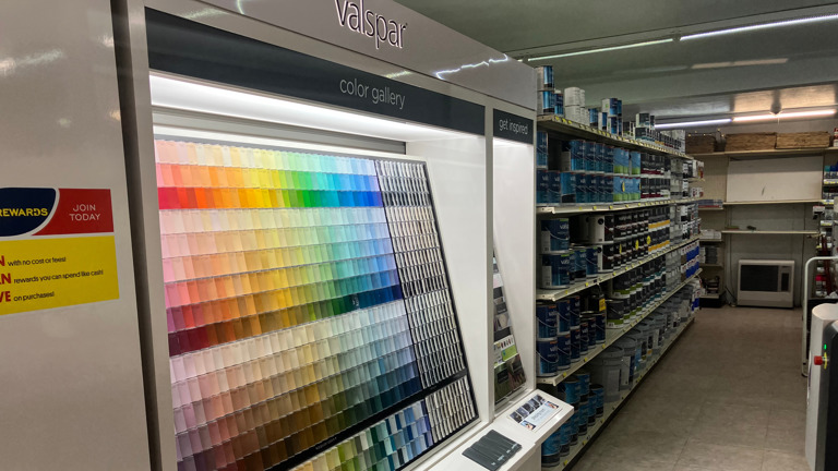 Valspar Paint Chip Display