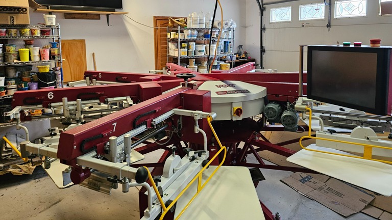 7 color automatic press