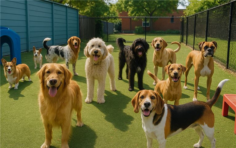 Dog Daycare Outdoors