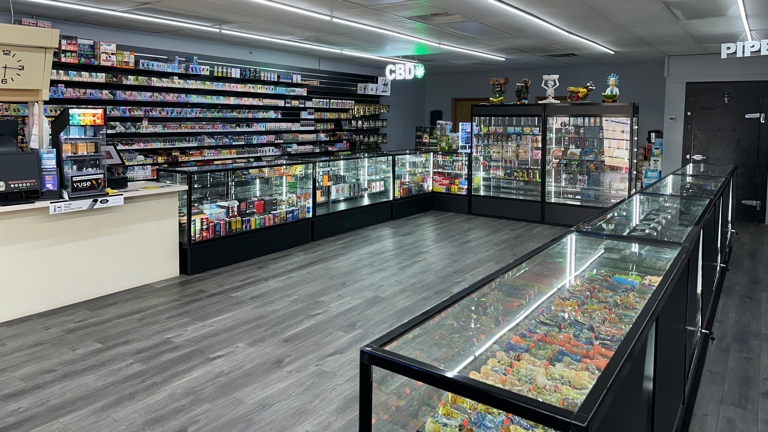 Inside new Smoke Shop