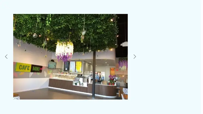 Floral Ceiling with Airplants and Glass Ornaments