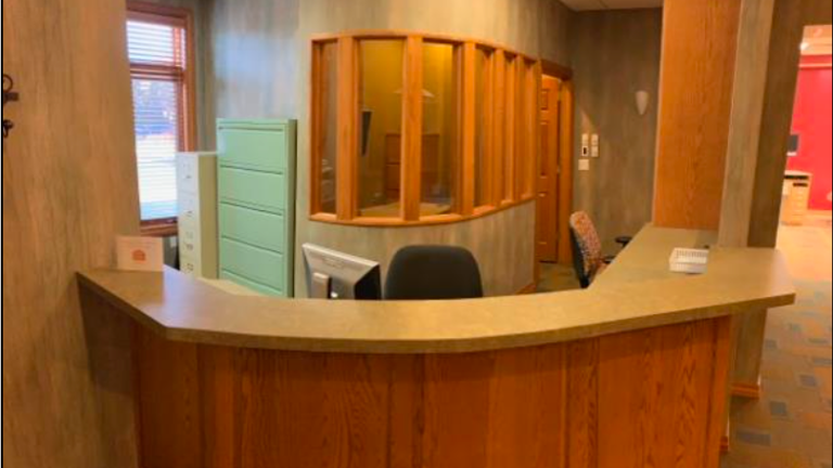 Reception desk