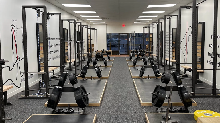 Inside the gym