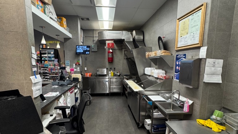 Kitchen with large griddle