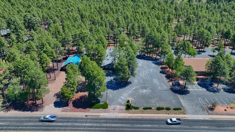Aerial showing highway location