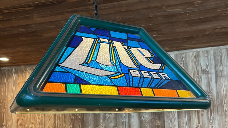 Vintage bar lights included in sale