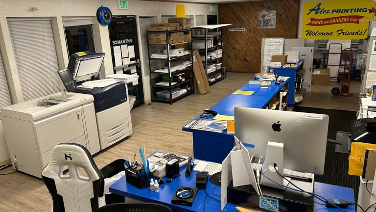 Front of Shop - Copiers and Service Counters