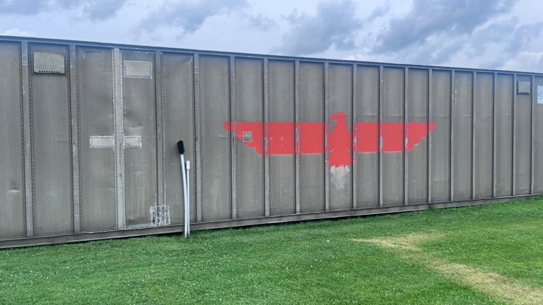 Container for laser tag equipment and storage 