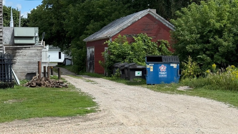 Back of Restaurant and Storage Building