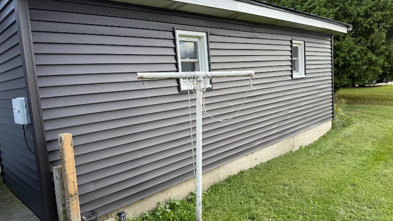Back of 2 car Garage 