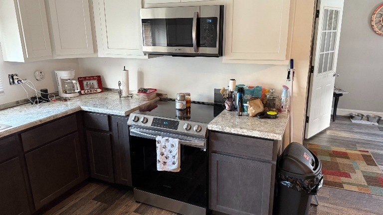 New Stove and above Microwave