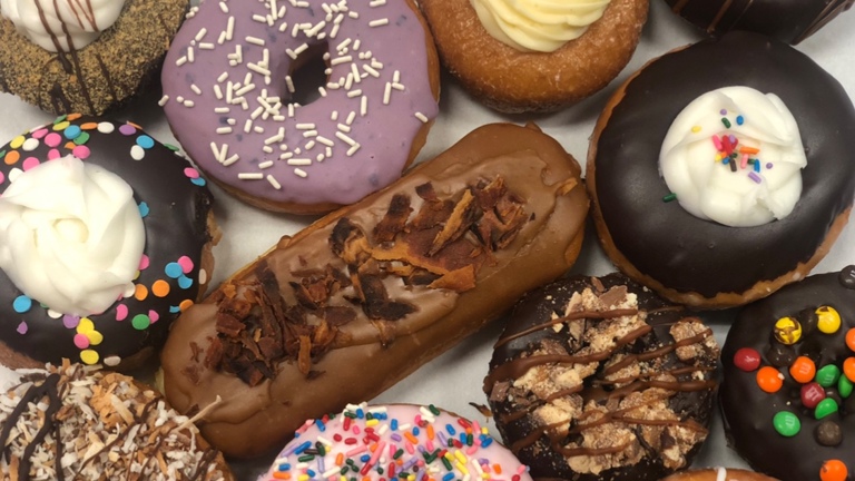 Freshly made yeast & cake donuts