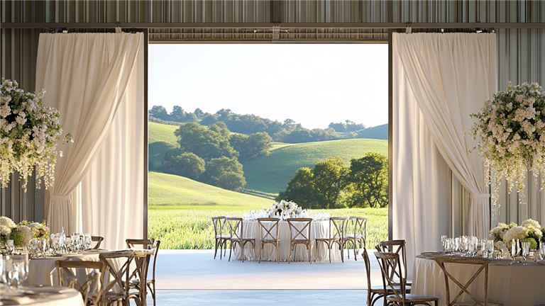 Stunning multi-building venue with overnight accommodations ready for expansion