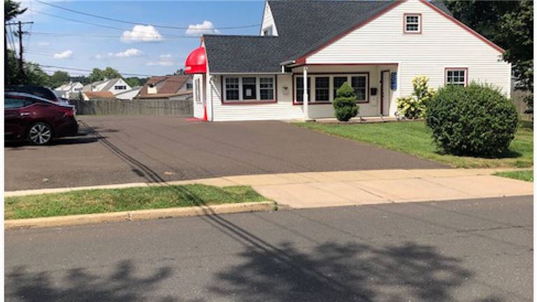 front of property