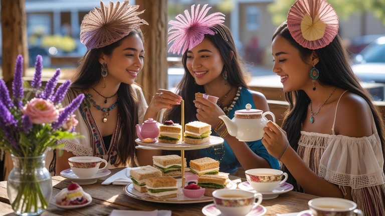 Afternoon Tea Cafe Concept