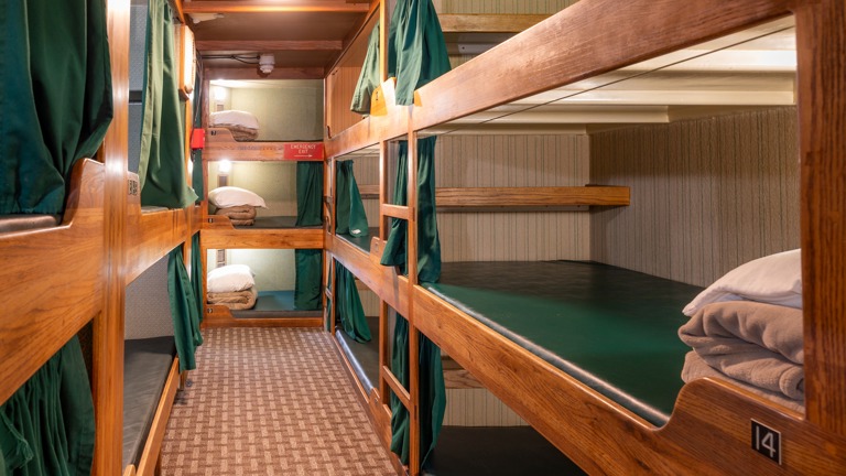 Bunk room capacity is 33 
