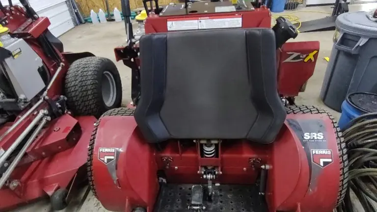 52 Ferris Z3X Stand on with adjustable suspension platform for comfort.