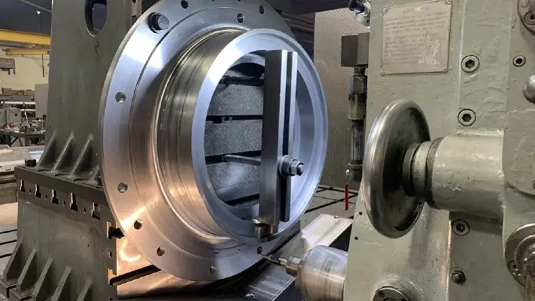 Large diameter CNC machined component Large diameter CNC machined component