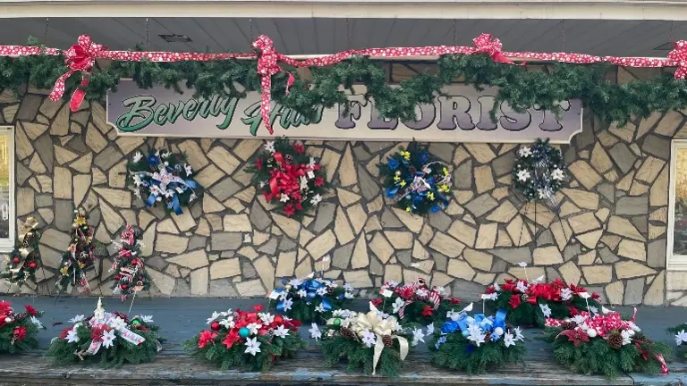 Front of Flower Shop Front of Flower Shop