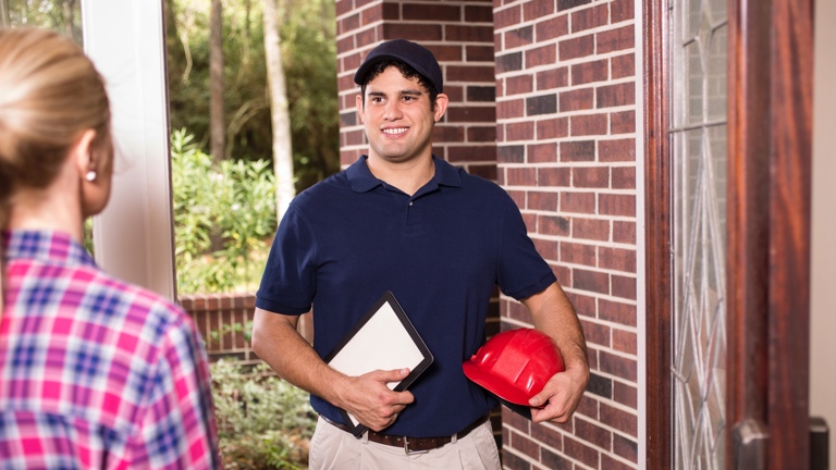 Signing up a new pest control service agreement!