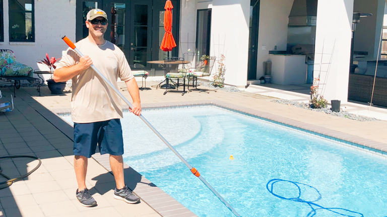 Pool cleaning is enjoyable!