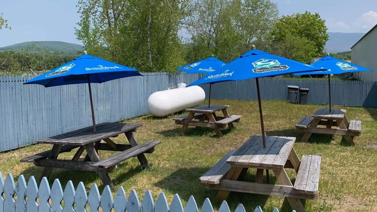 Outside seating area