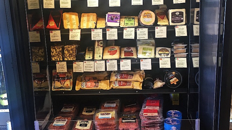 Gourmet foods and local artisans available