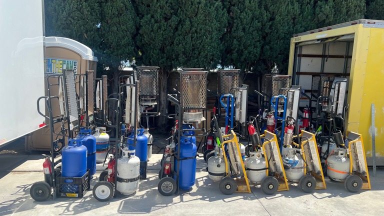Dolly heater rentals 