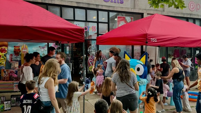 Bluey Stops by 