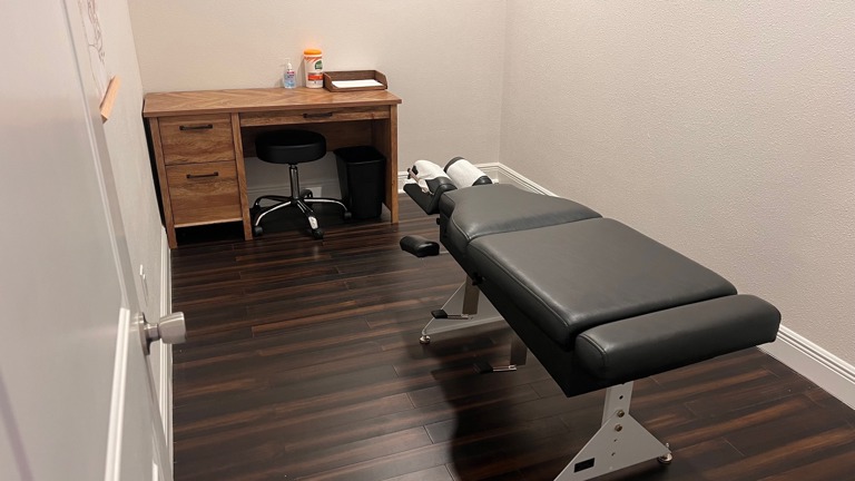 chiro room with drop table 