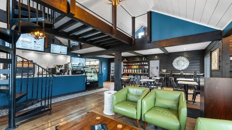 Welcoming, warm, stylish interior is great for customers Welcoming, warm, stylish interior is great for customers