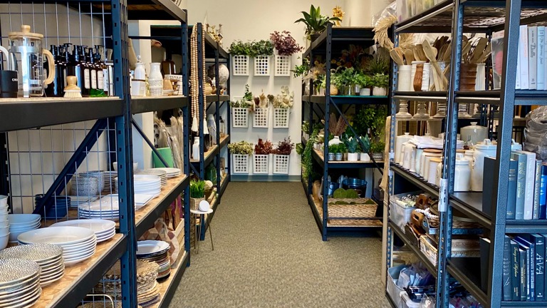 Storefront holds accessories and decor