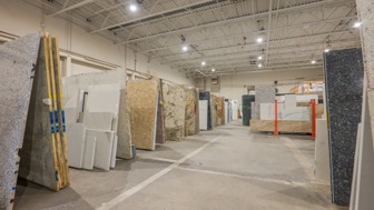 Countertop Fabrication Shop with Indoor Slab Yard