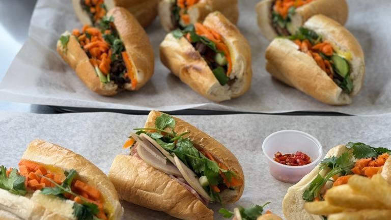 Sample food BanhMi Sandwiches