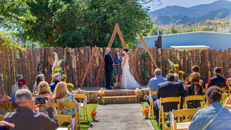 Outdoor Ceremony at the Mill