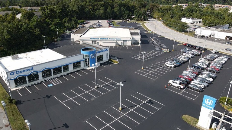 Ellicott City Car Dealership Sealing and Striping