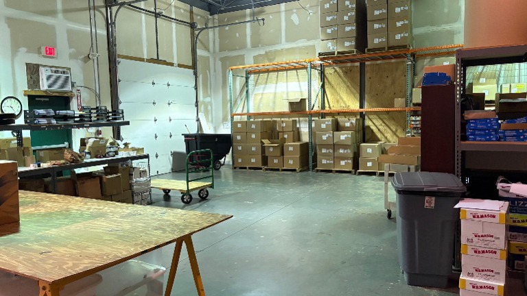 Two warehouses for storage and distribution